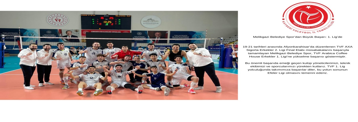 Melikgazi Belediye Spor’dan Büyük Başarı: 1. Lig’de